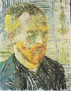 Vincent Van Gogh Self Portrait with Japanese Print china oil painting artist